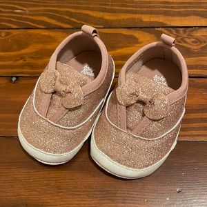 Sparkly Rose Gold tennis shoe